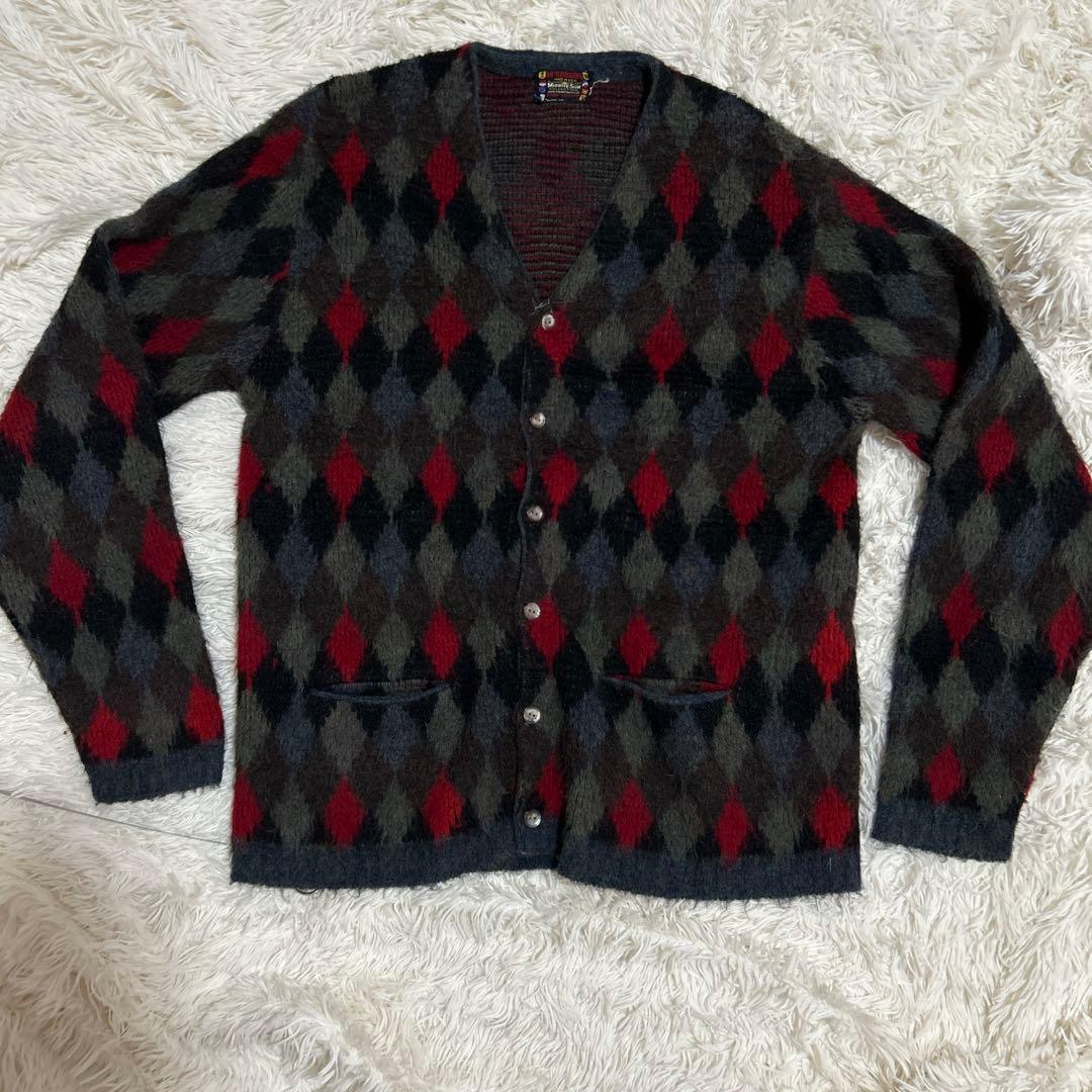 60s McGregor Midnite Sun アーガイル カーディガン - メルカリ