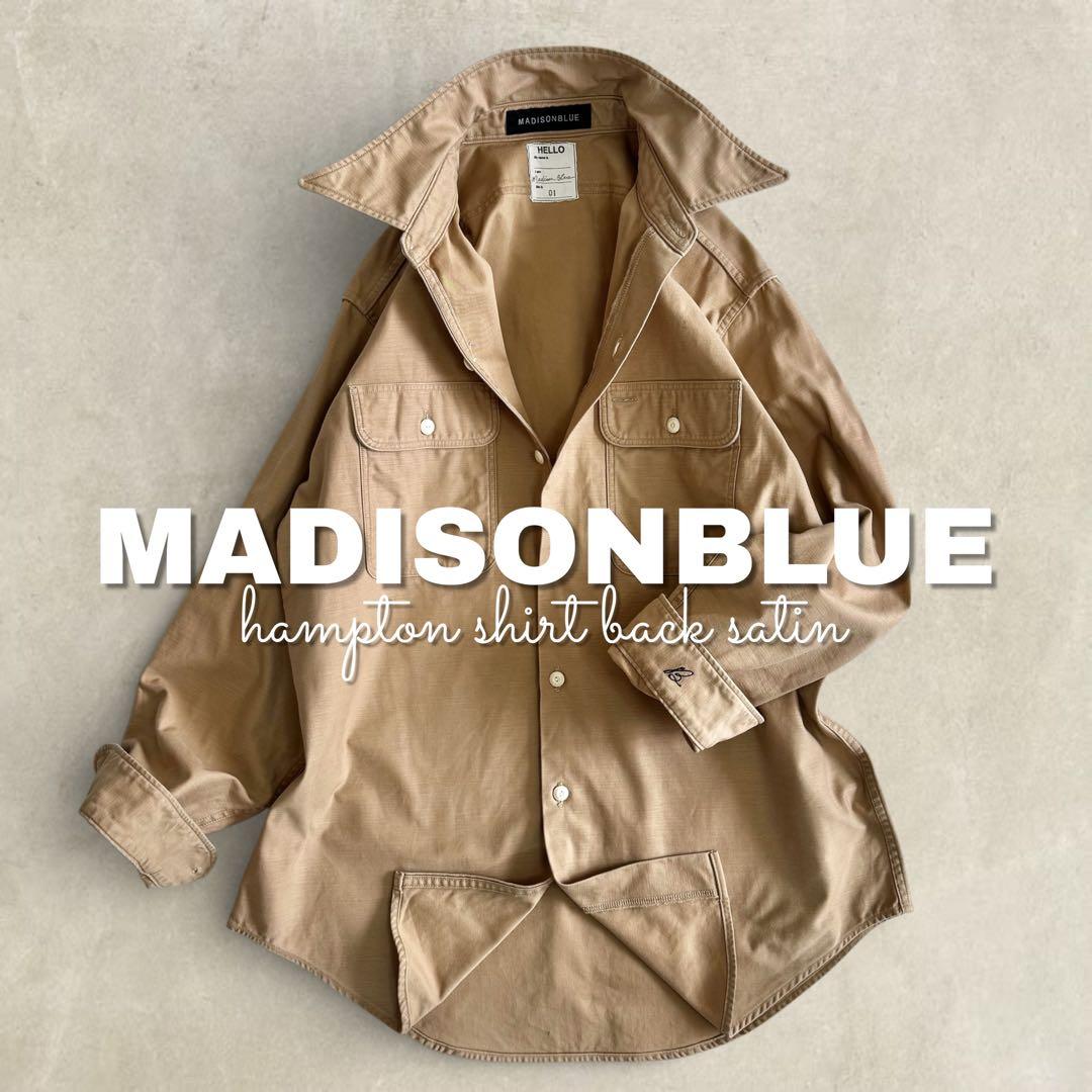極美品✨】マディソンブルー ハンプトンシャツ バックサテン オーバー