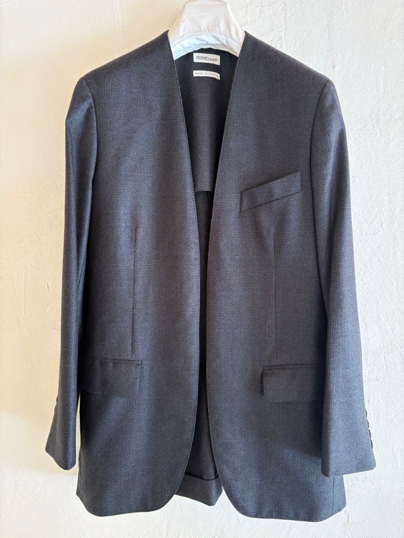 エルメスマルジェラ期カシミヤノーカラージャケット 38サイズ極美品