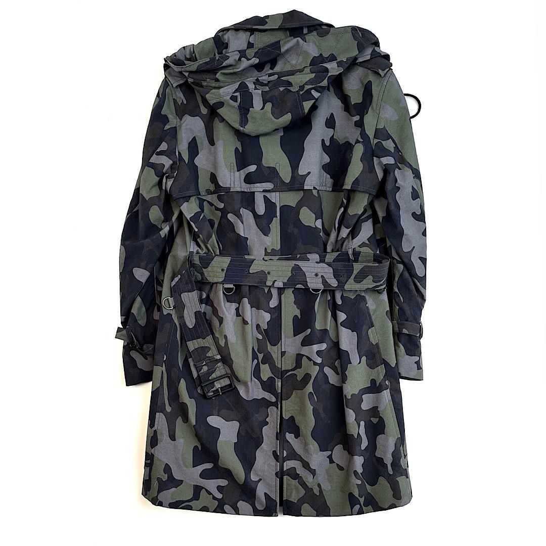 アクアスキュータム 定価18万 英国製 トレンチコート カモフラ 36 撥水