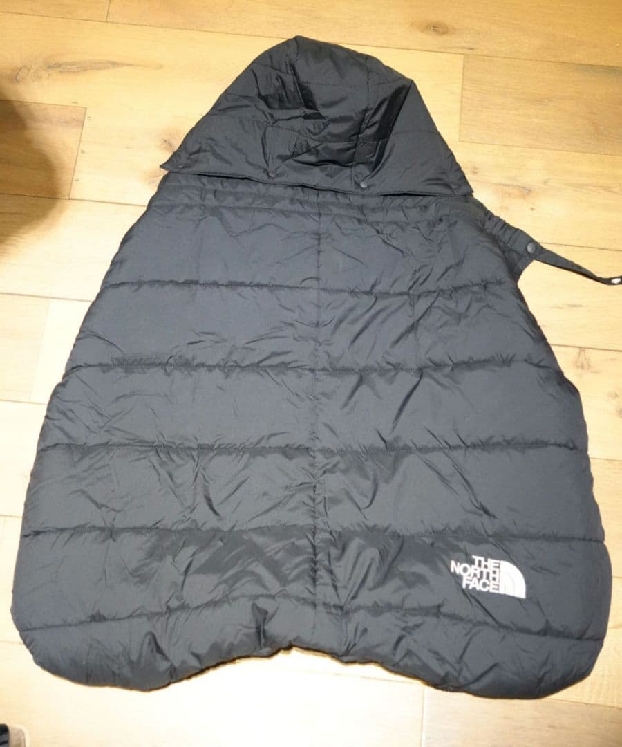 美品　ザ・ノース・フェイス ベビーシェルブランケット ブラック NNB72201 THE NORTH FACE BABY SHELL BLANKET ブラック 22FW-I（ザ・ノース