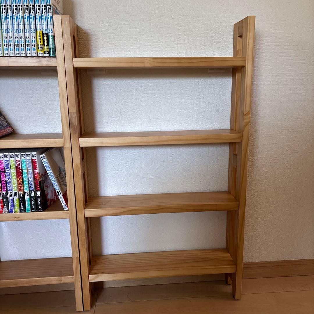 ぉpinkパンちゃん様専用 突っ張ずに取り付けられる薄型ラック 木製