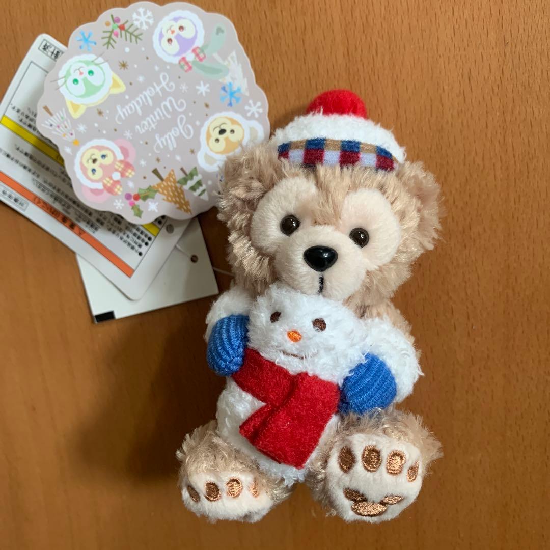 ウィンターホリデー ぬいぐるみストラップ ダッフィー 雪だるま 新品