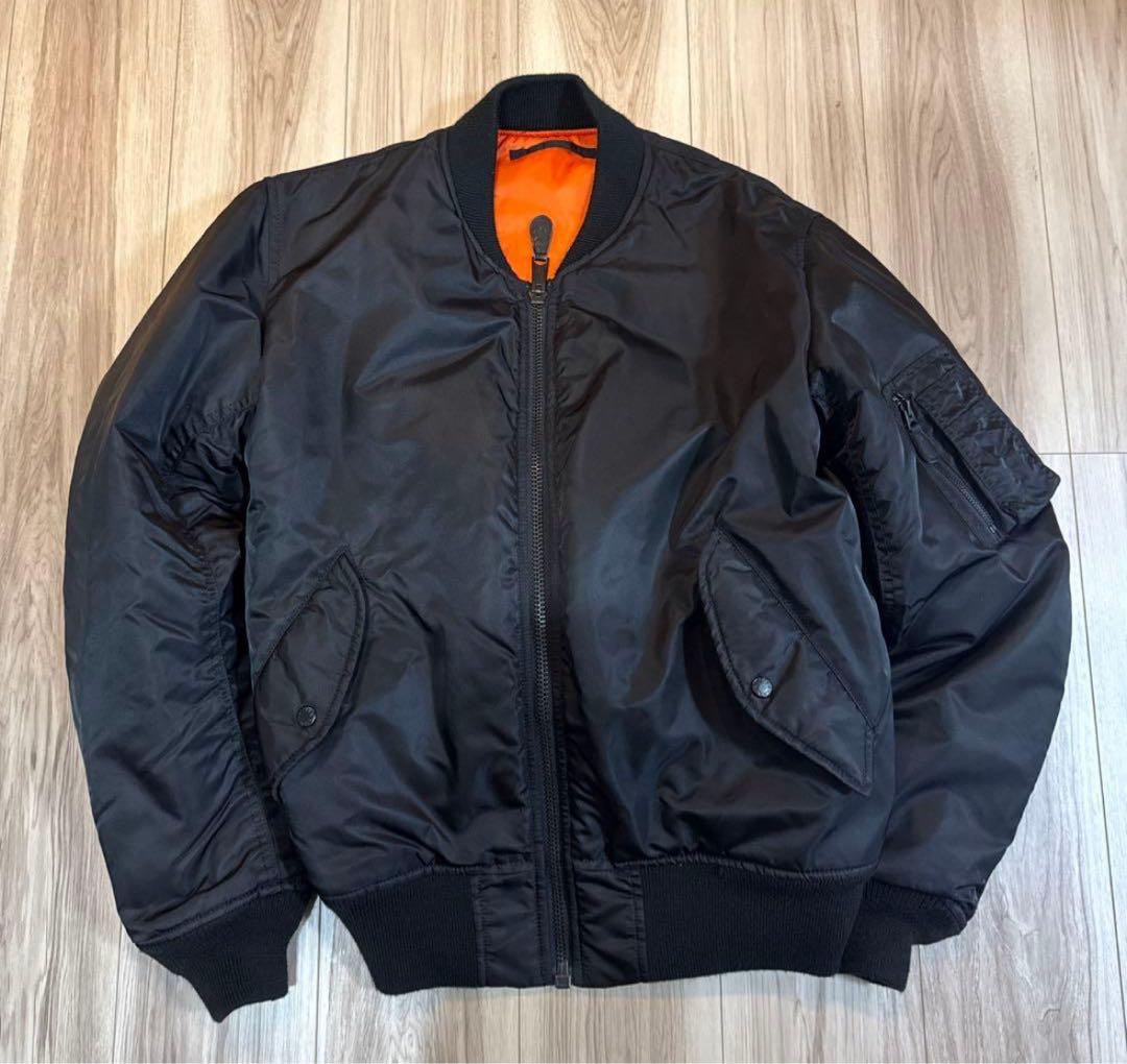 k*様 AVIREX MA-1 フライトジャケット ブラック　最安値 AVIREX（アヴィレックス） ma1 ma-1 「AVIREX/アビレックス」MA-1