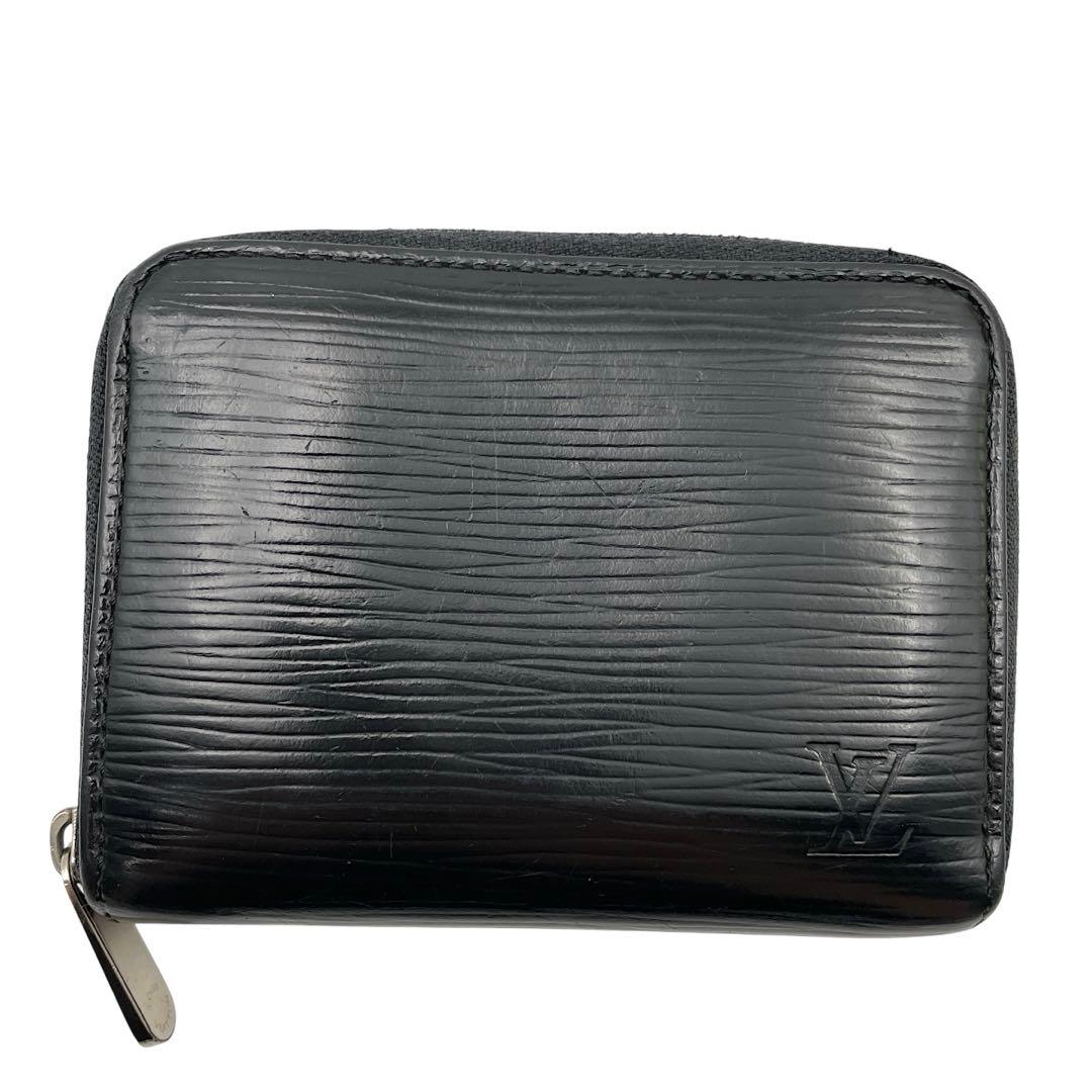 【美品】ルイヴィトン　ケース　エピ　黒　ラウンドファスナー　レザー