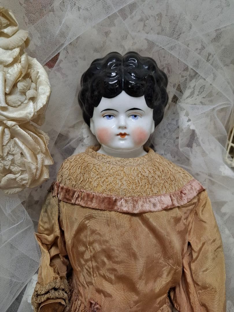 アンティーク☆チャイナヘッドドール☆ミニョネット☆ジュモー - メルカリ
