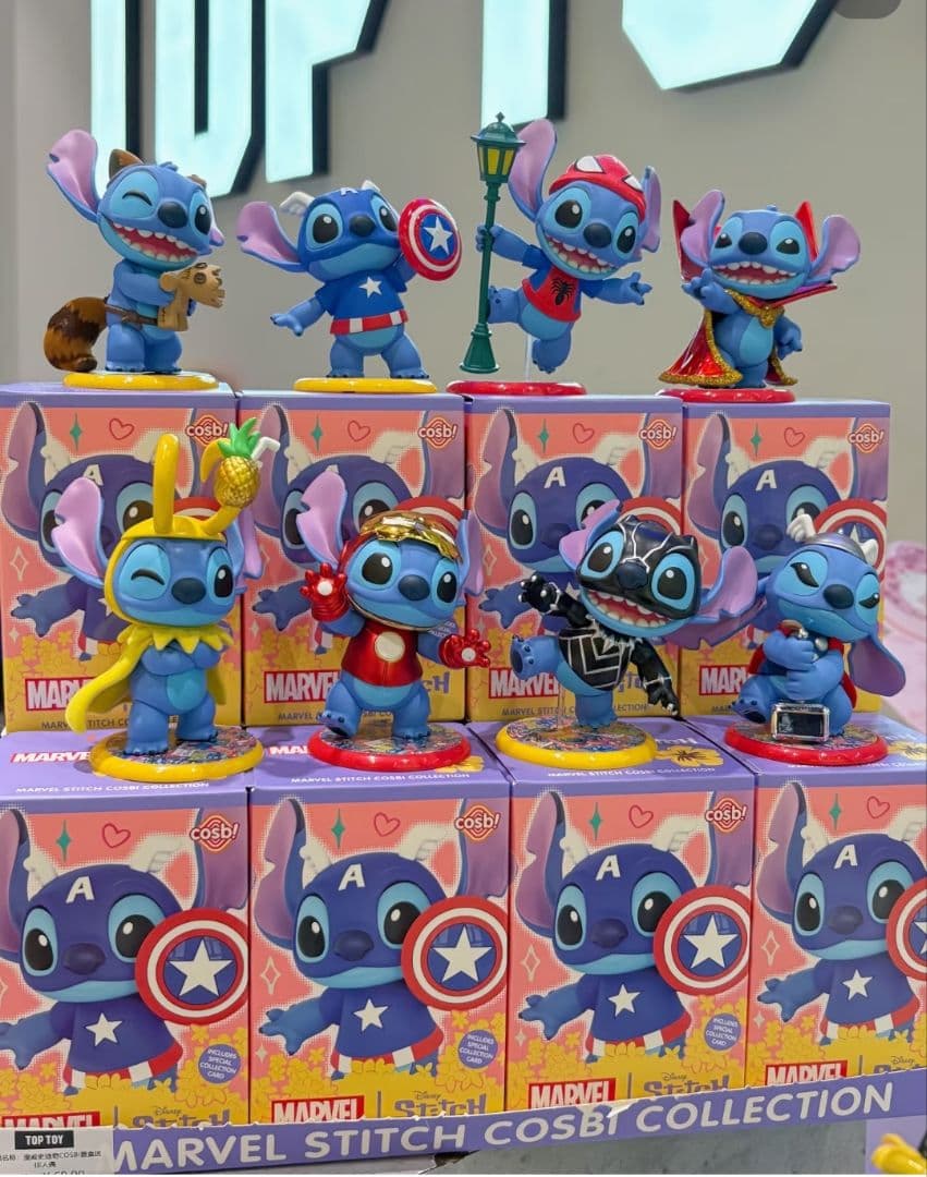 海外限定品 cosbiマーベル×スティッチ8種セットシュリンク付き未開封品