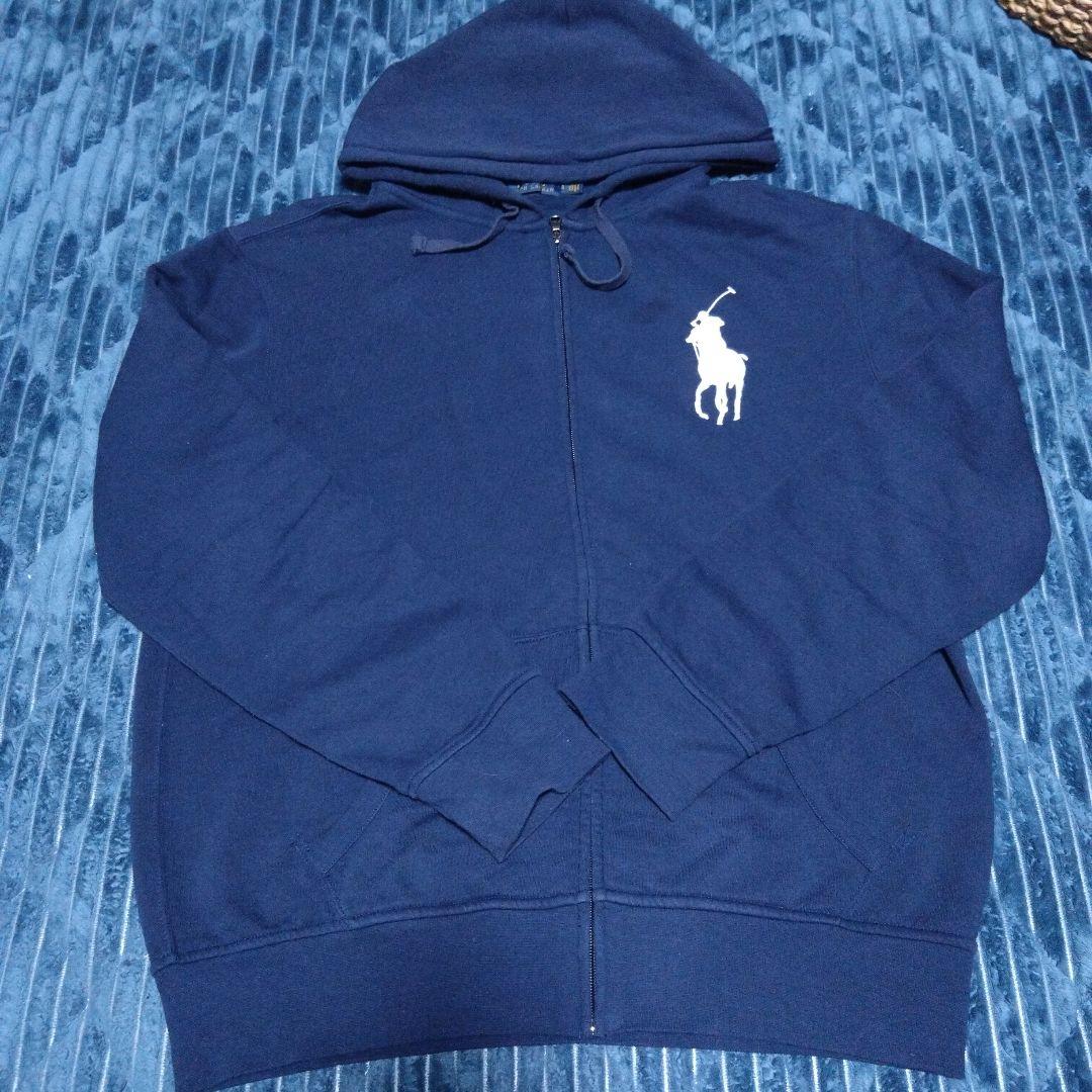Polo Ralph Lauren ビックポニー ネイビー パーカー Lサイズ - メルカリ
