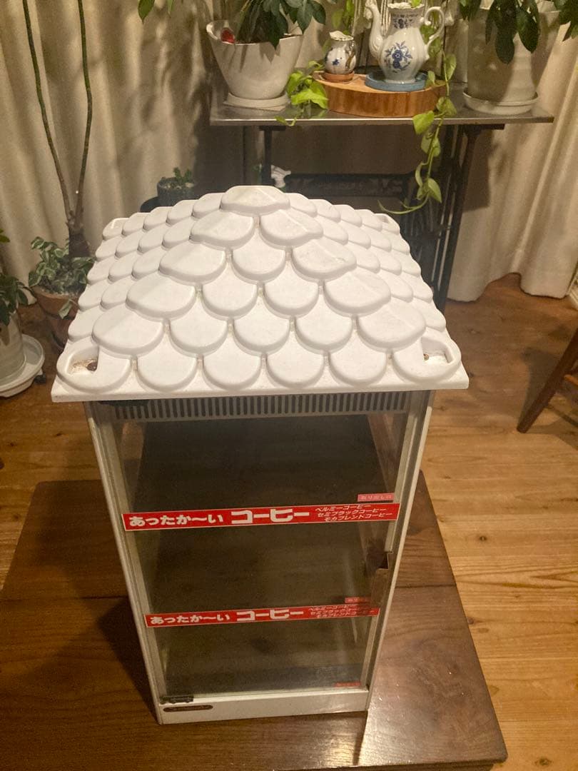 昭和レトロ ベルミコーヒー缶ウォーマー ヨシキン FW-48 前後扉 稼働品