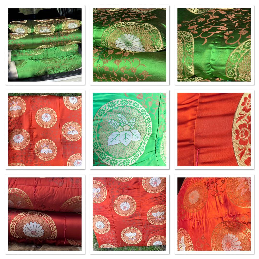 K様へ感謝お嫁入‼️干したてふかふか‼️FUTON蔵出婚礼敷きふとん降誕祭色赤緑2枚