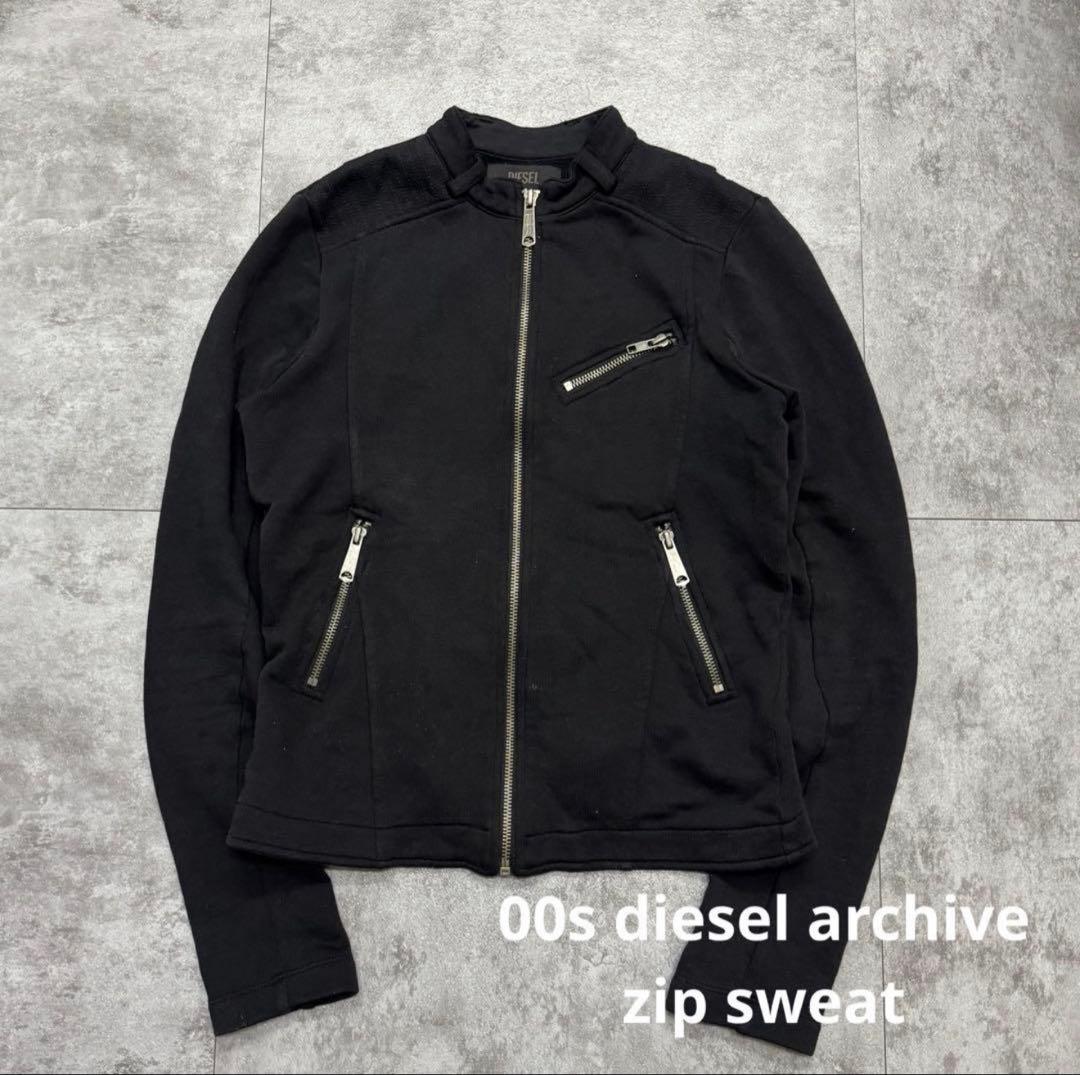 00s diesel archive ディーゼル ジップ スウェット アーカイブ - メルカリ