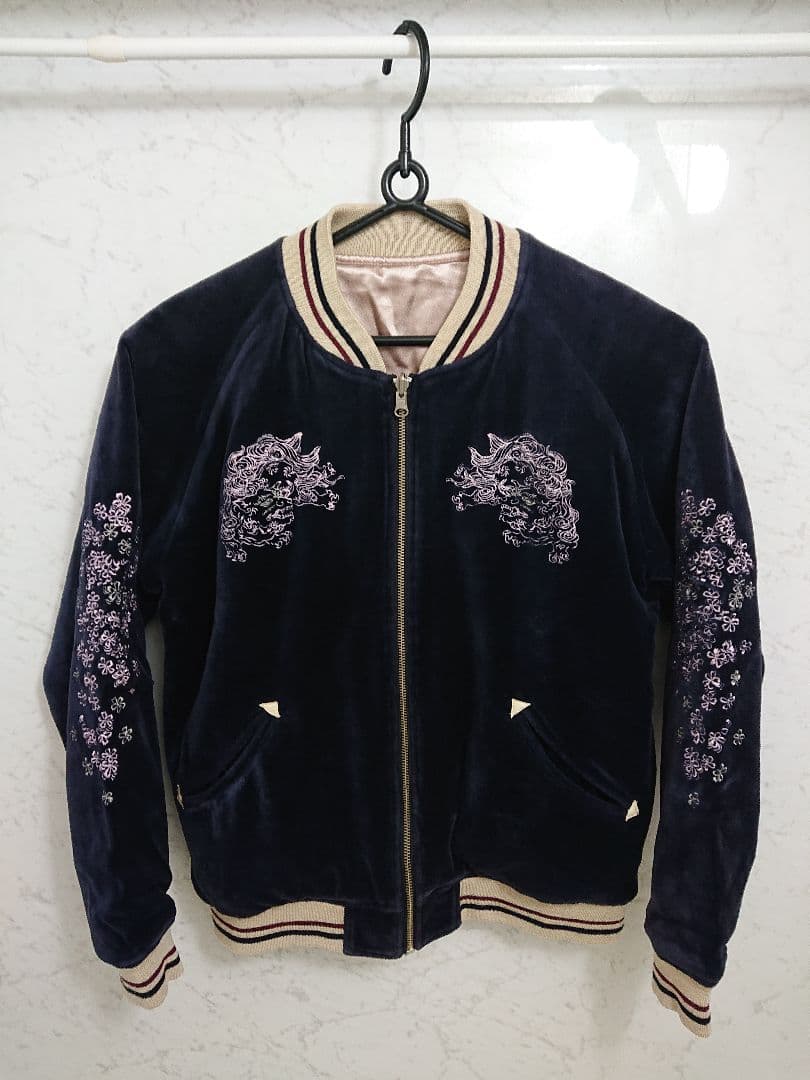 TK/タケオキクチ×ちきりやコラボ リバーシブル別珍スカジャン サイズ3