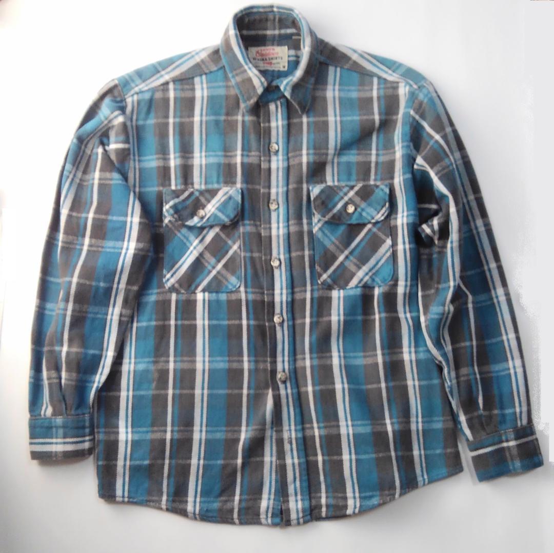 90s アメリカ製 リーバイス Levi's ネルシャツ M【アラスカシャツ