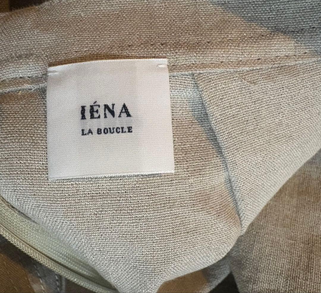 未使用級 イエナ ラブークル IENA リネンフリルサロペット ベージュ
