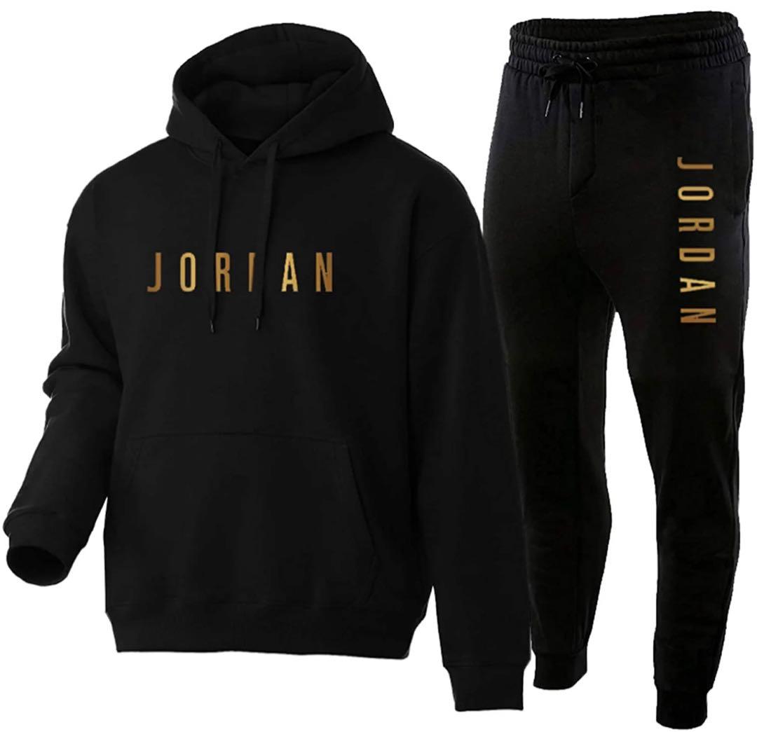 新品未使用大人気早い者勝ち]JORDAN ブラックパーカセットアップサイズ