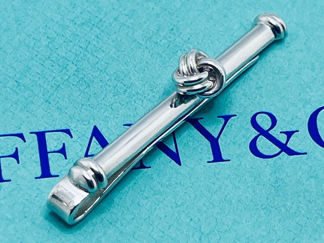 c787 美品 希少 ティファニー ツイスト ノット ネクタイピン 925