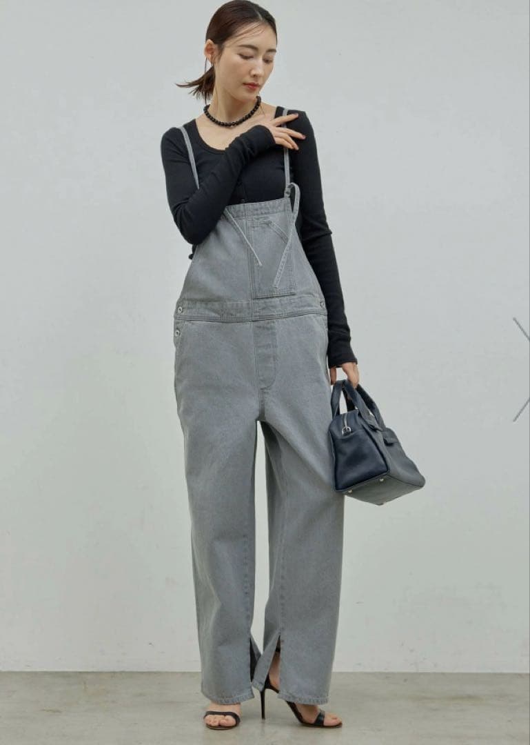 美品☆ガランテ☆グレー サロペット - メルカリ