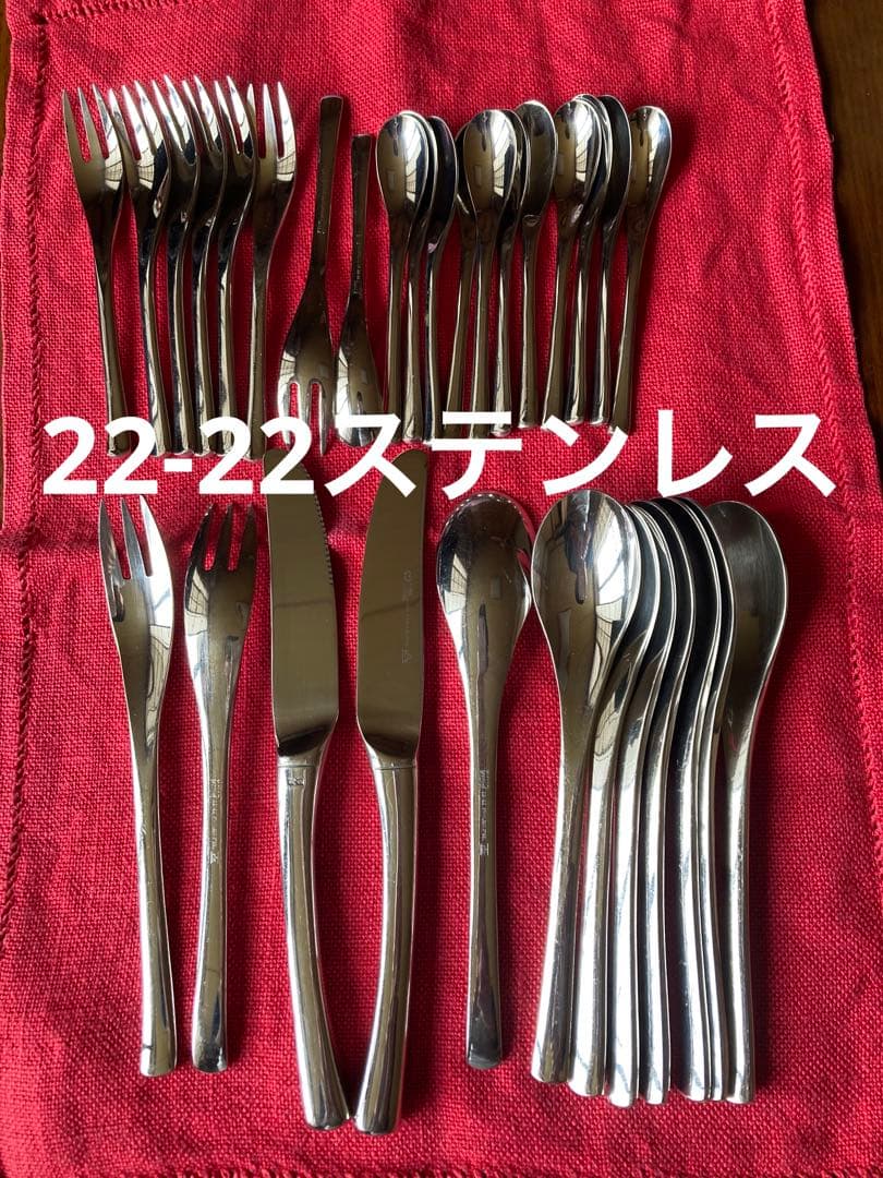 22-22ステンレス カトラリー - メルカリ