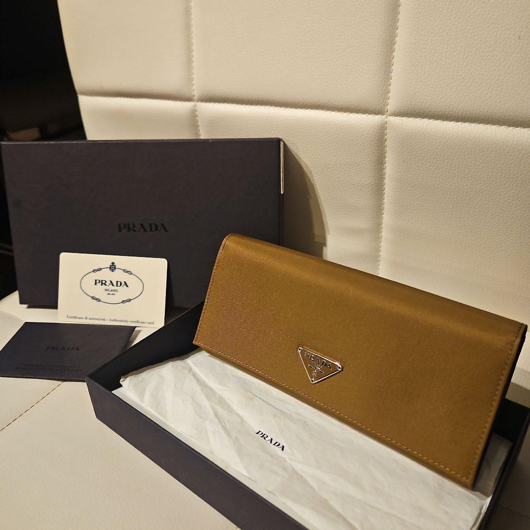 数時間使用✨超美品PRADA 長財布 サフィアーノ ブラウン キャメル