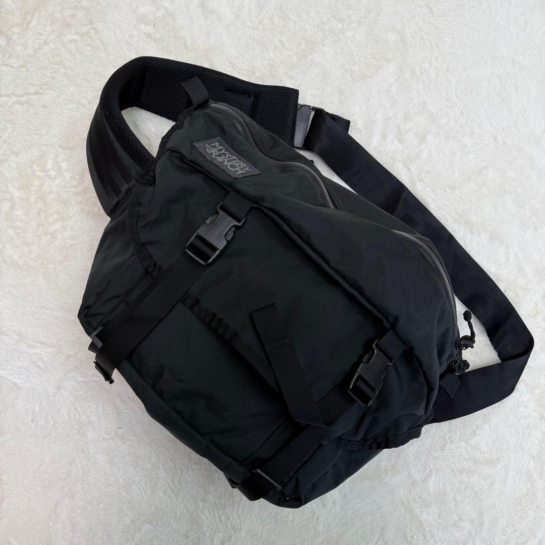 【美品】ミステリーランチ アウトサイダー メッセンジャーバッグ 黒　2way MYSTERY RANCH（ミステリーランチ） [ノベルティ] アウトサイダー