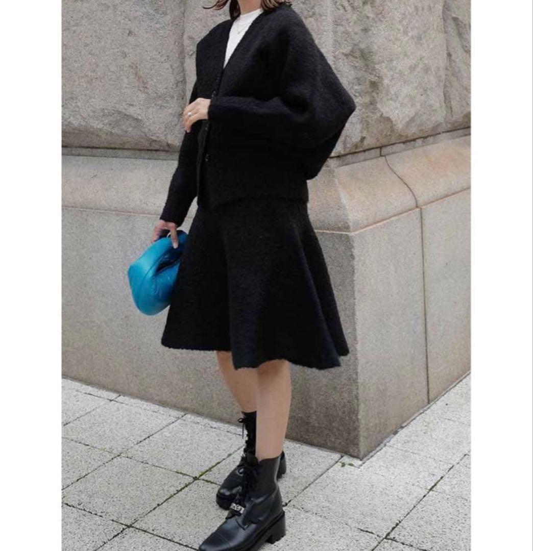 マチャット machatt ブークレ ニットスカート ブラック - メルカリ