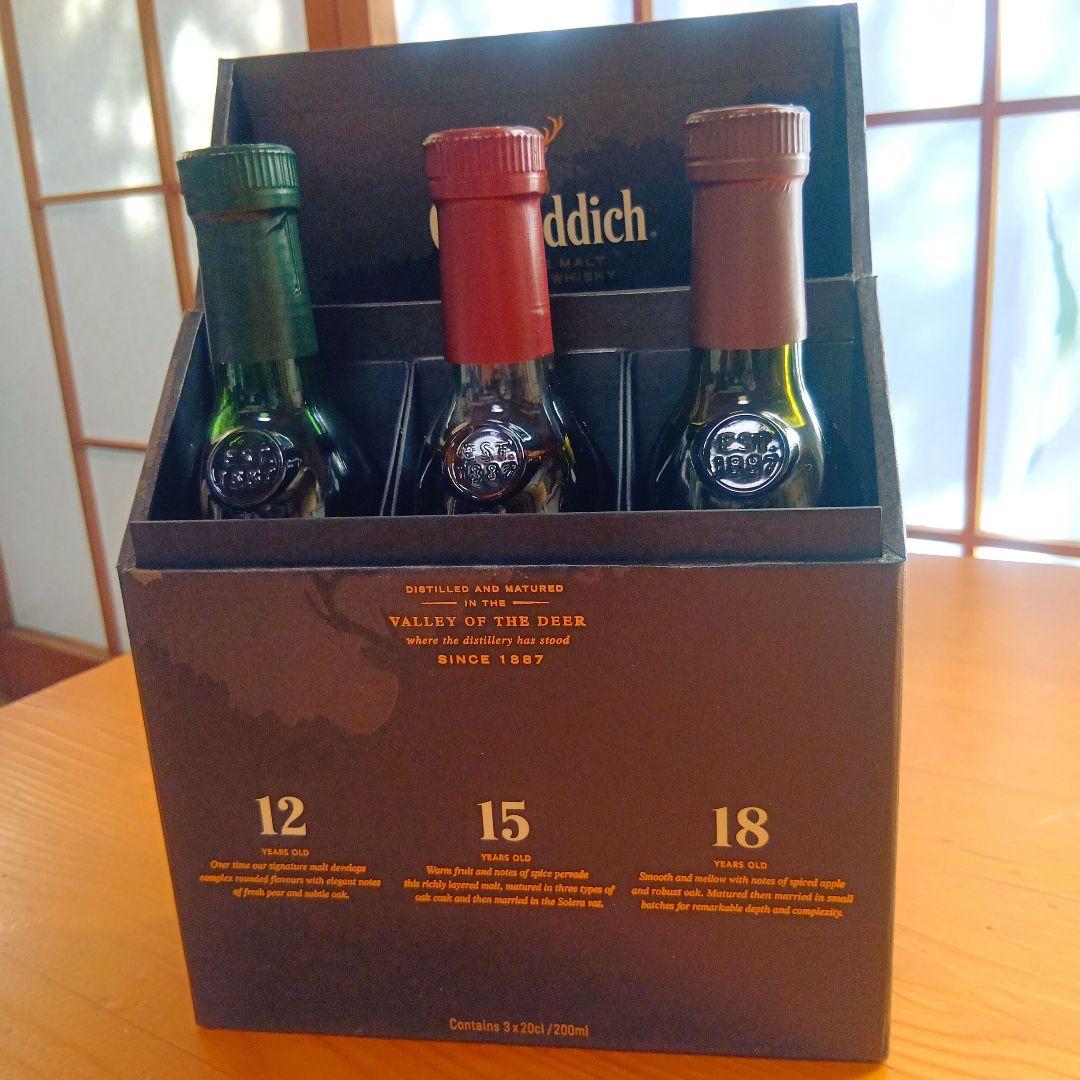 Glenfiddich シングルモルトウイスキーセット 200ml × 3本 Glenfiddich シングルモルトウイスキーセット 200ml × 3本