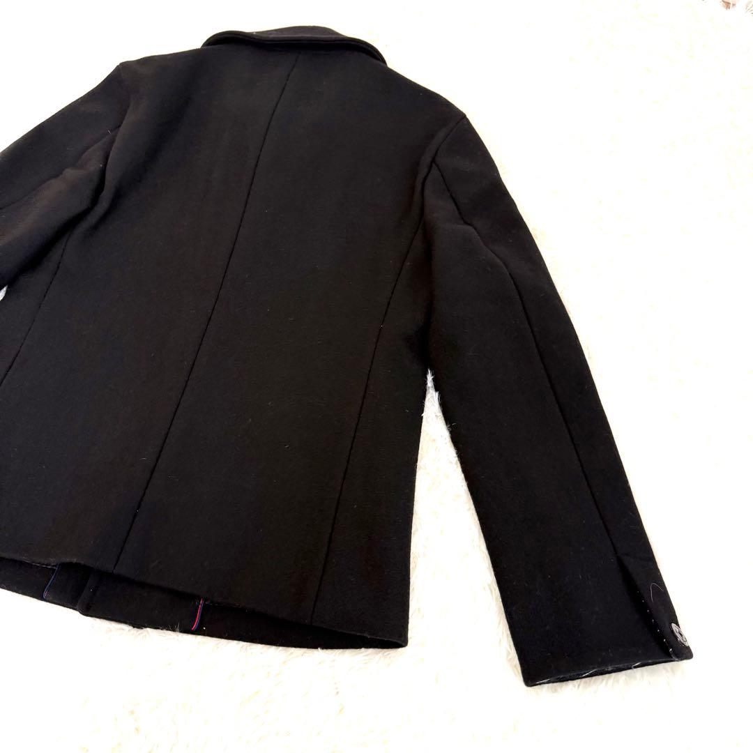 ムッシュニコル Pコート サイズ50 上質 ウール90% ネイビー - メルカリ