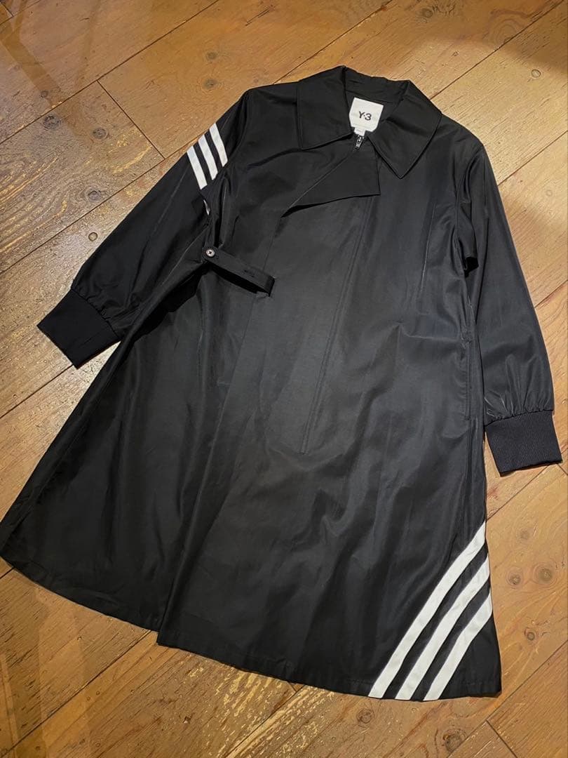 Y3 ワイスリー ヨウジヤマモト アディダス ストライプ コート 黒 正規