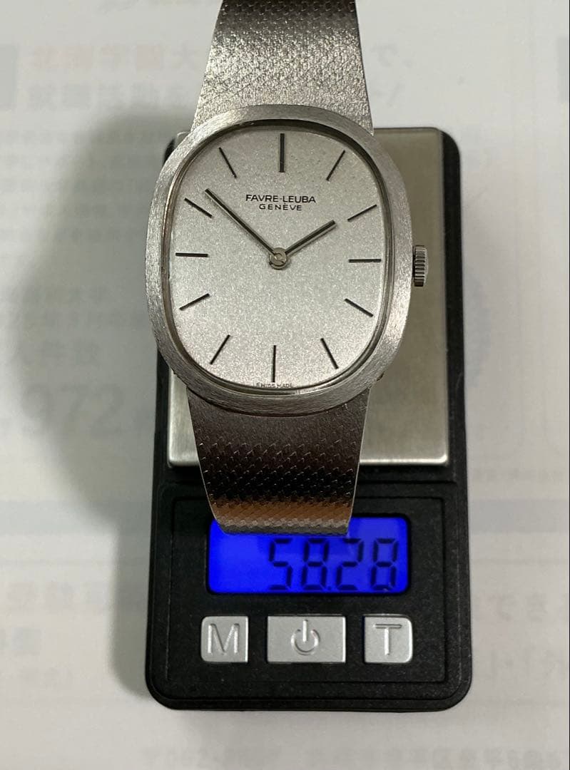 あ*か様 本物保証刻印有りK18WG FAVRE-LEUBA 金無垢腕時計！58 - メルカリ