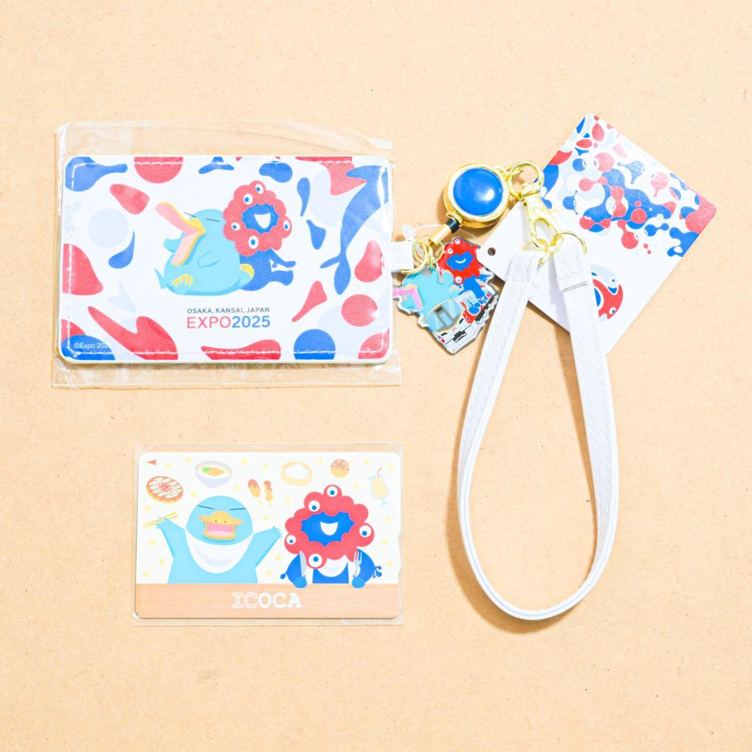 関西万博 JR西日本限定 万博限定デザイン ICOCA オリジナル合皮パスケース 関西万博 JR西日本限定 万博限定デザイン ICOCA オリジナル合皮パス