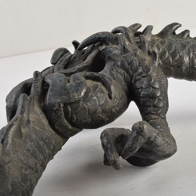 オベサス様専用 時代金工 古銅鍍金 龍 置物 重さ約4kg D R9340H - メルカリ