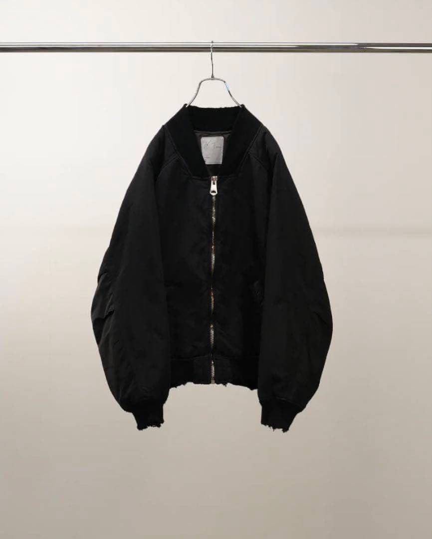ANCELLM 25AW FADED BOMBER JACKETブラック 黒 1 FADED BOMBER JACKET(BLACK) – ANCELLM