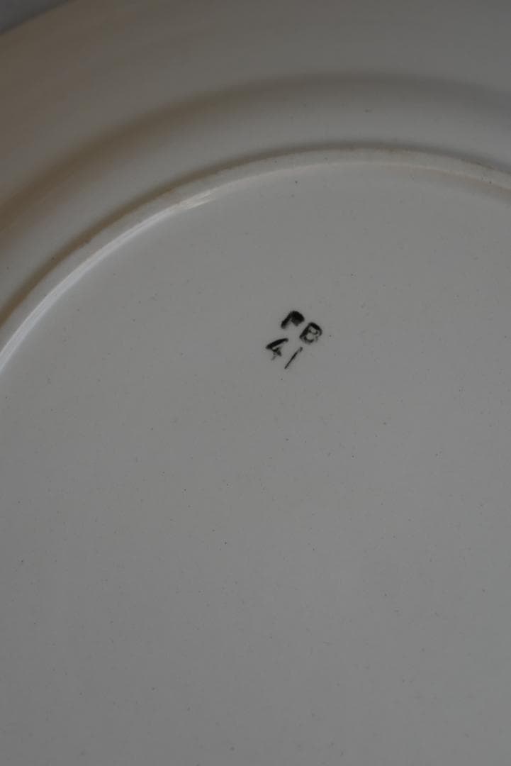 2枚組　バドンヴィレー　バスク皿　22.5㎝　フランスアンティーク