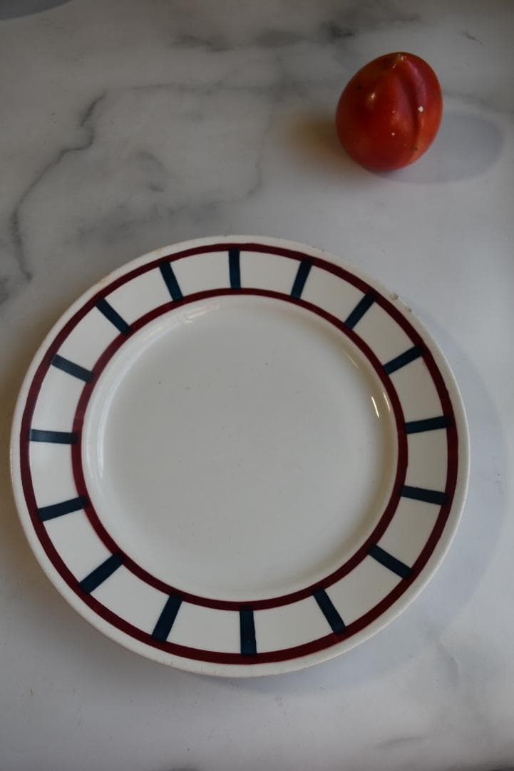 2枚組　バドンヴィレー　バスク皿　22.5㎝　フランスアンティーク