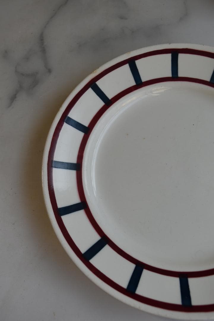 2枚組　バドンヴィレー　バスク皿　22.5㎝　フランスアンティーク