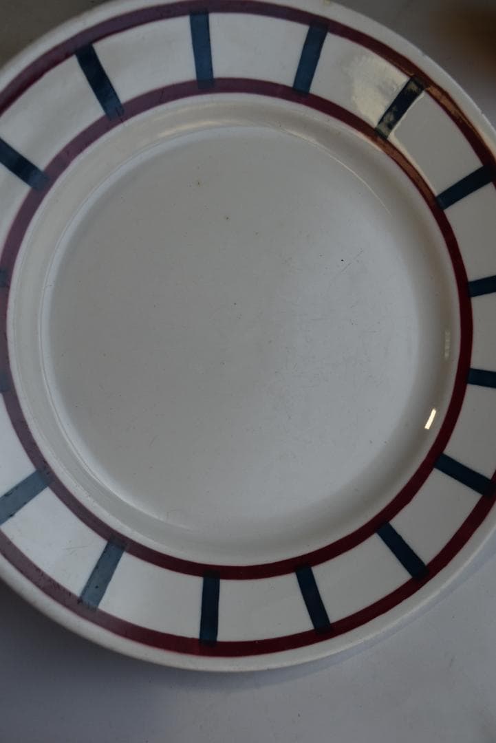 2枚組　バドンヴィレー　バスク皿　22.5㎝　フランスアンティーク