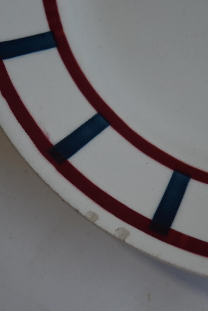 2枚組　バドンヴィレー　バスク皿　22.5㎝　フランスアンティーク