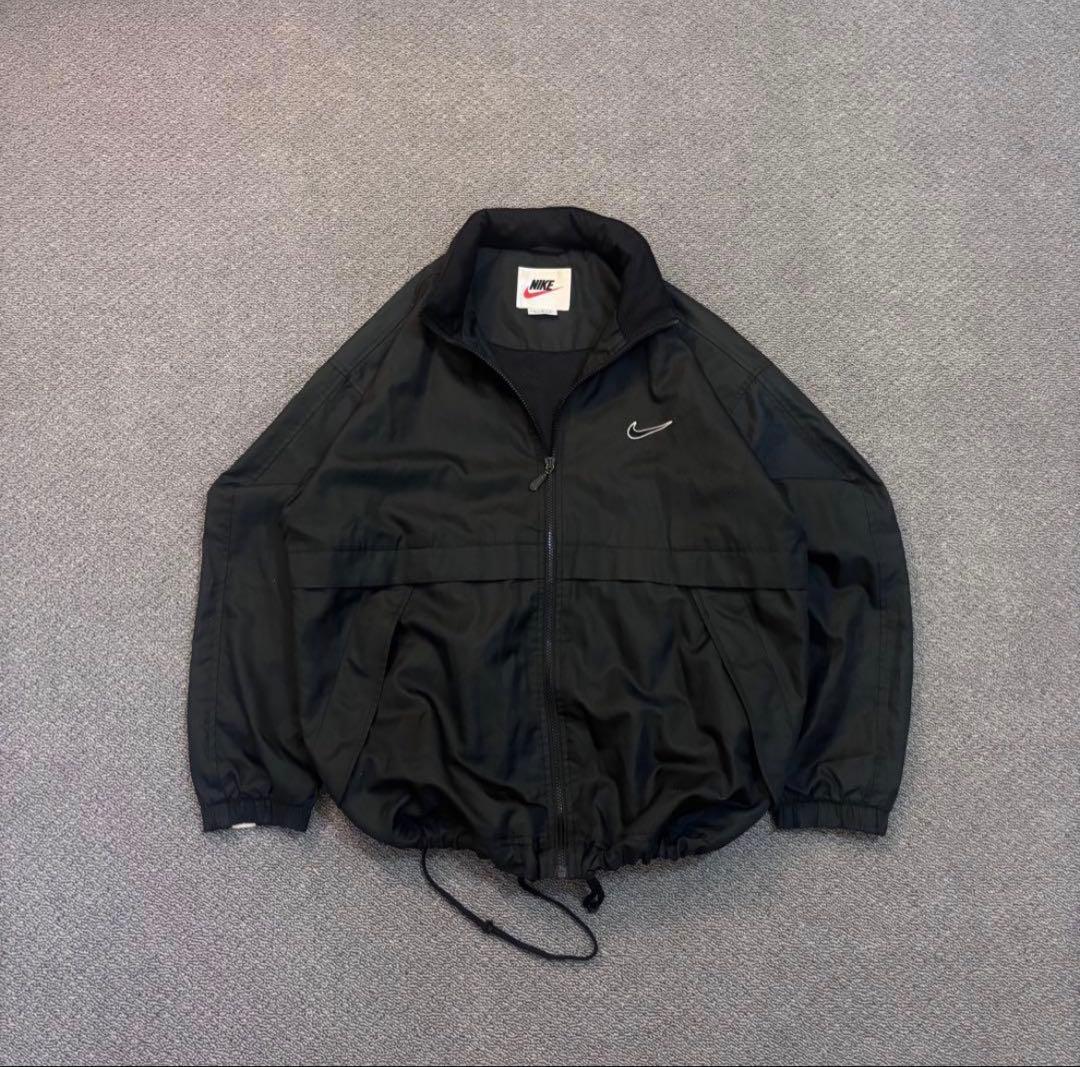 NIKE ナイロンジャケット 銀タグ ドローコード付き old - メルカリ