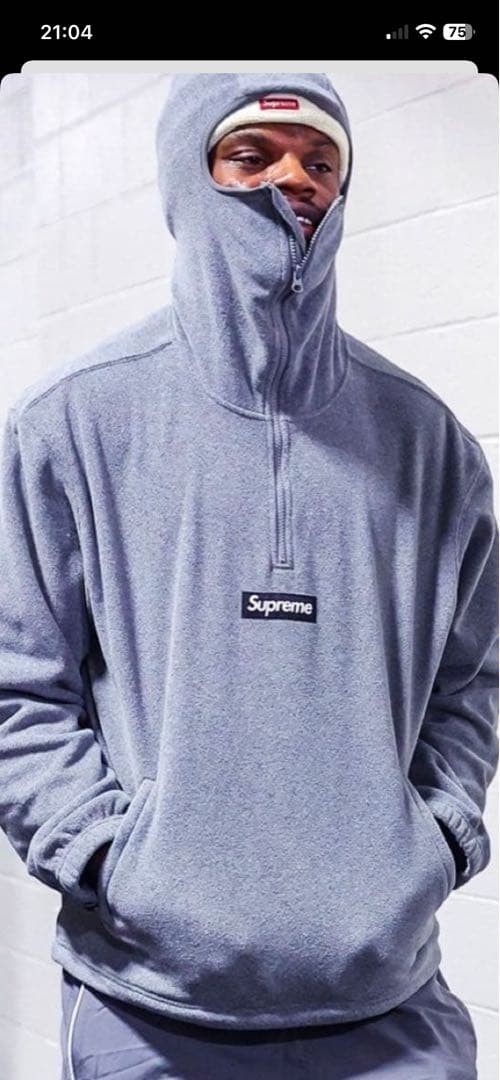 Supreme 】Polartec® Face Mask Half Zip - メルカリ