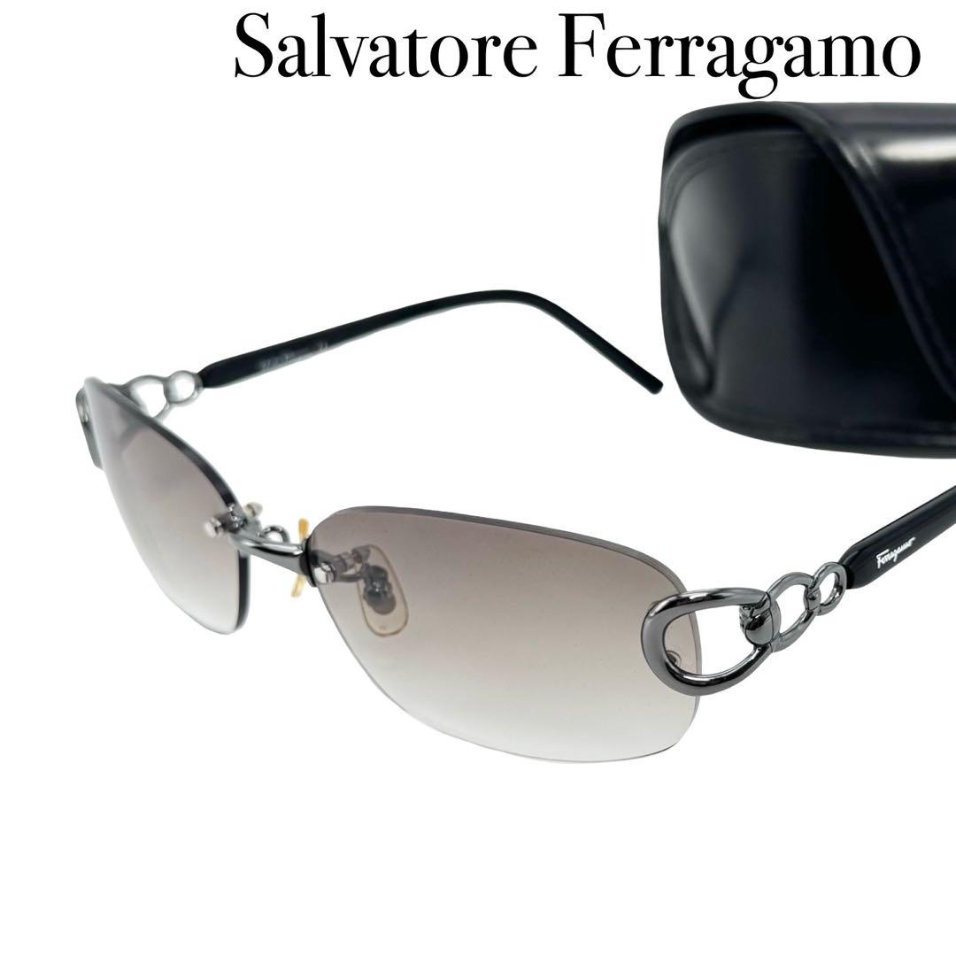 Salvatore Ferragamo フェラガモ サングラス レディース 黒 サルバトーレフェラガモ Salvatore Ferragamo サングラス レディース