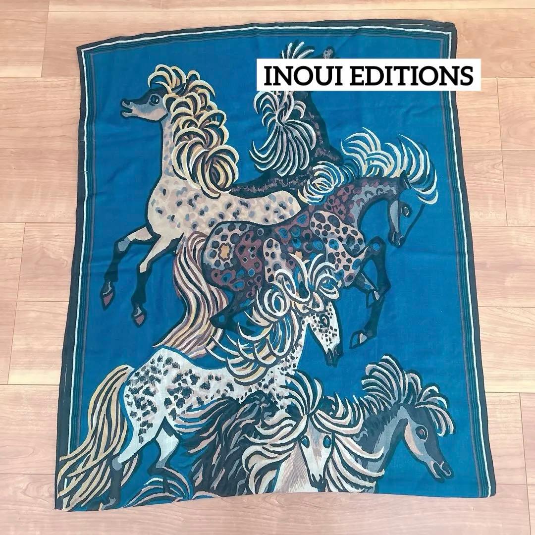 INOUI EDITIONS イヌイエディション アニマル柄 馬柄 ストール - メルカリ