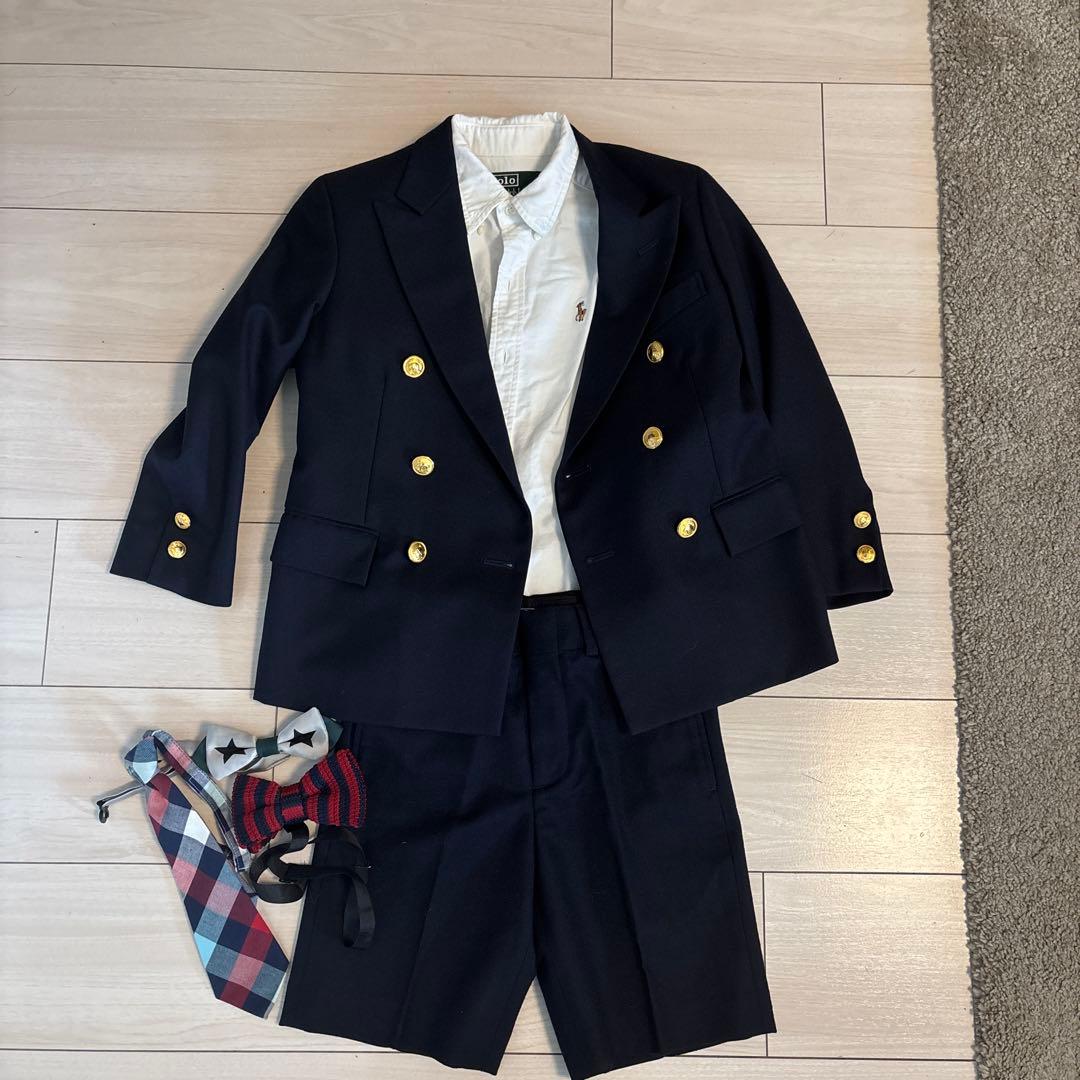 靴プレゼント ネイビー ジャケット セット 120cm ラルフ 入学式 - メルカリ