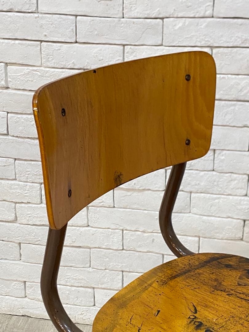 東京都内23区配送無料】ドイツビンテージ ハイスツール プライウッド