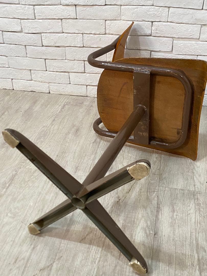 東京都内23区配送無料】ドイツビンテージ ハイスツール プライウッド