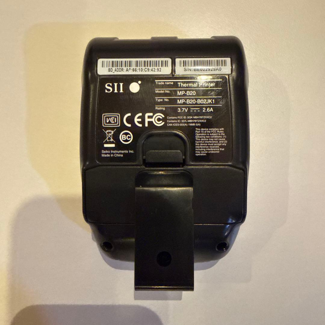 SII サーマルプリンター MP-B20 - メルカリ