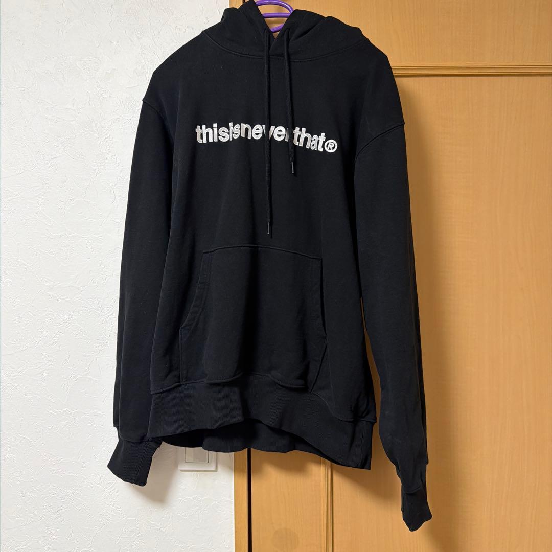thisisneverthat パーカー ブラック - メルカリ