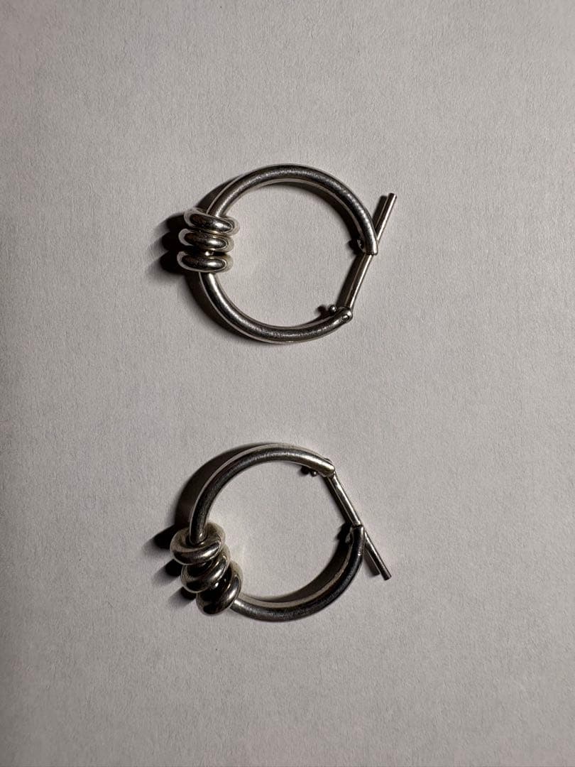 シルバー925 ハンドメイドフープピアス(両耳用) シルバー925 フープ ピアス 幅2mm 片耳用 レディース メンズ 12mm 14mm