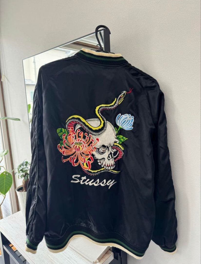 希少 stussy スカル&スネーク スカジャン スタジャン 00s L stussy スカル&スネーク スカジャン スタジャン XL old 00s - メルカリ