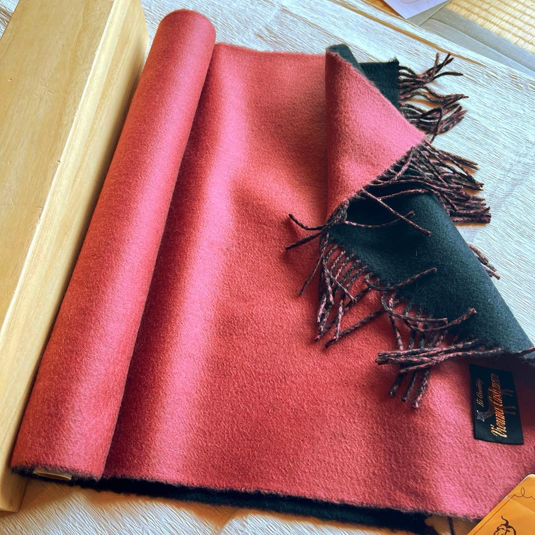 新品未使用 ビキューナ入りショール ストール カシミア 希少 最高級品