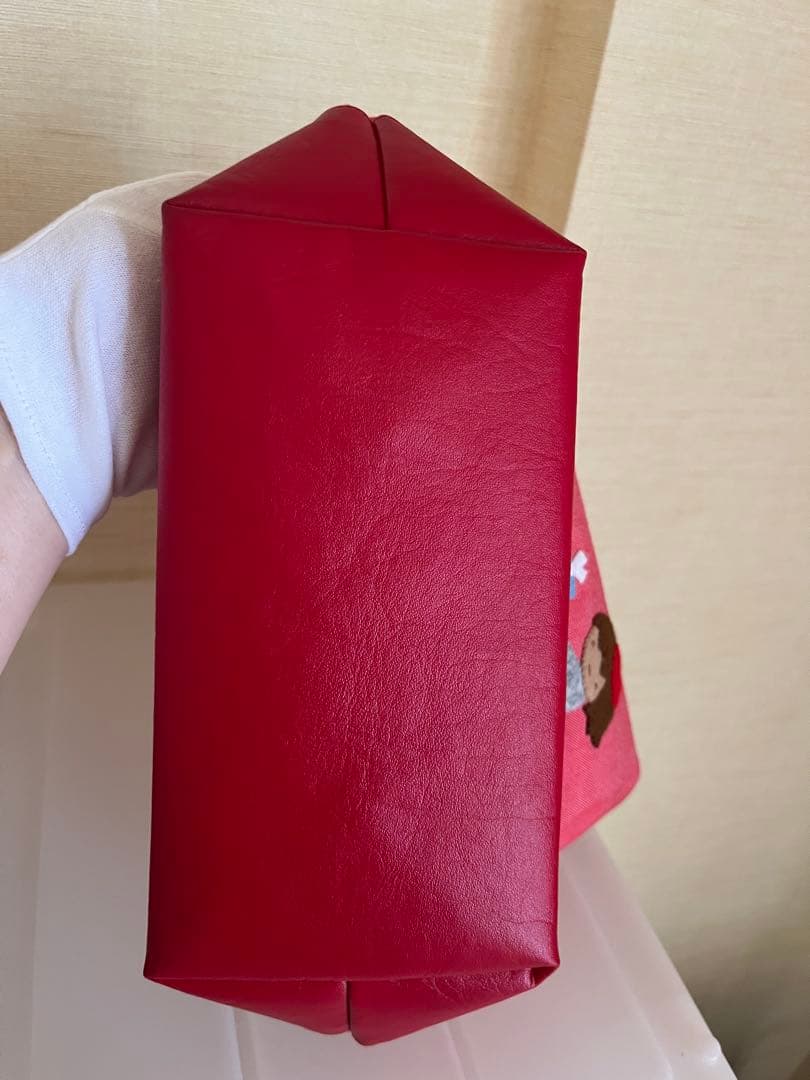 ファミリア デニムバッグ 赤 レッド ファミリア デニムバッグ 赤 レッド